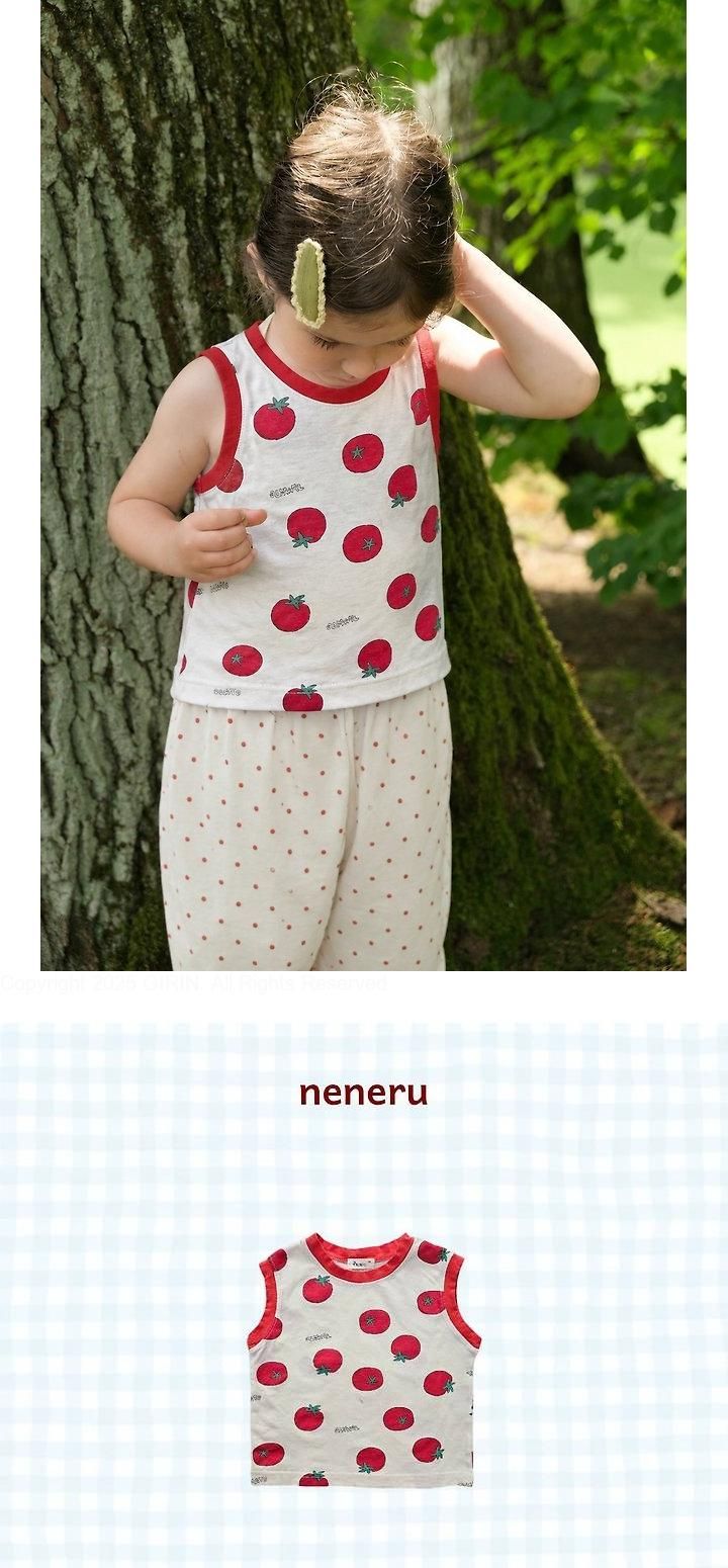 Neneru - Korean Baby Fashion - #babyoninstagram - Tomato Sleeveless Top - 2