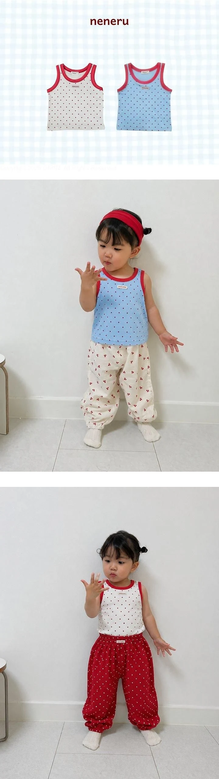 Neneru - Korean Baby Fashion - #onlinebabyboutique - Pocari Sleeveless Top - 2