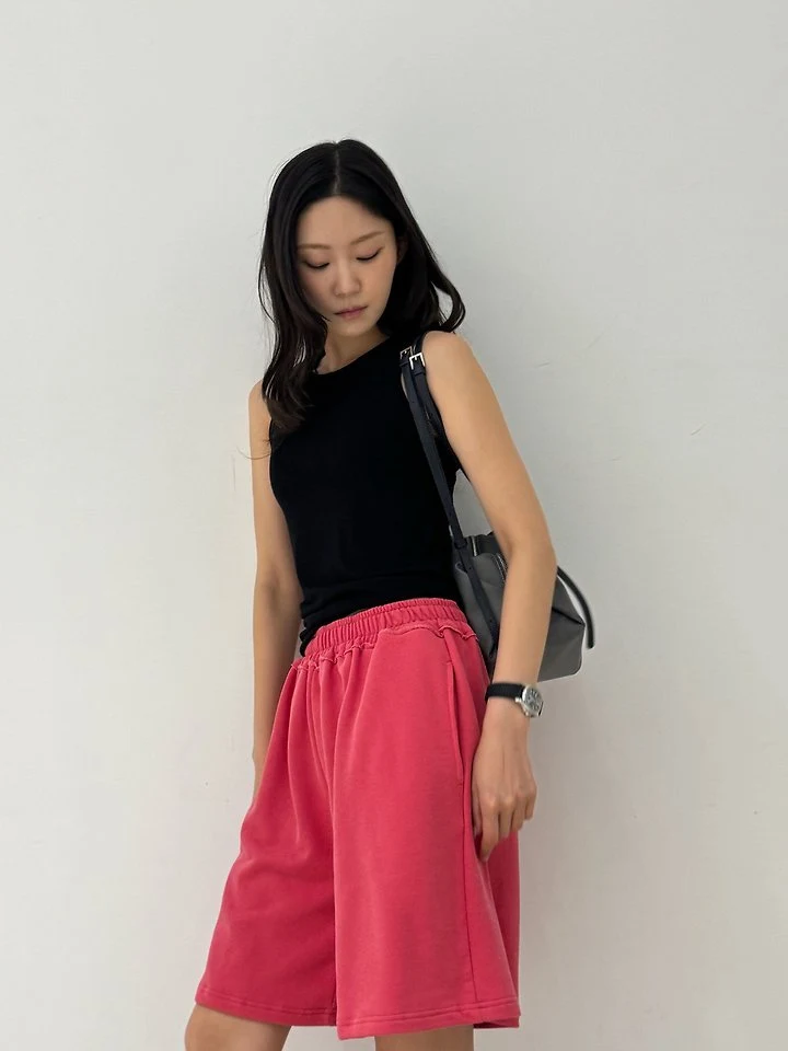 Neroli36 - Korean Women Fashion - #momslook - Pigment-Dyed Half Pants - 6