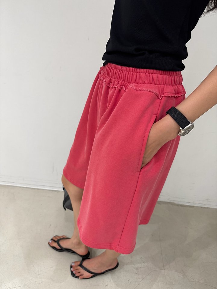 Neroli36 - Korean Women Fashion - #momslook - Pigment-Dyed Half Pants - 8