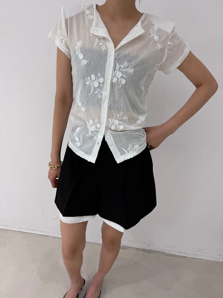 Neroli36 - Korean Women Fashion - #momslook - H Daisy Embroidered Cardigan - 9