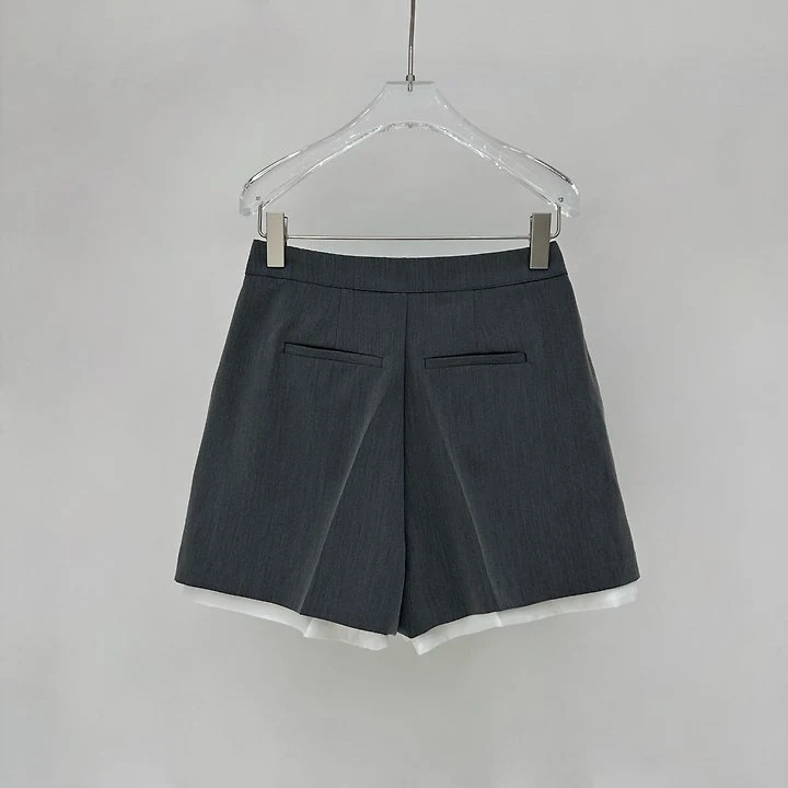 Neroli36 - Korean Women Fashion - #momslook - Retro Pleated Shorts - 3