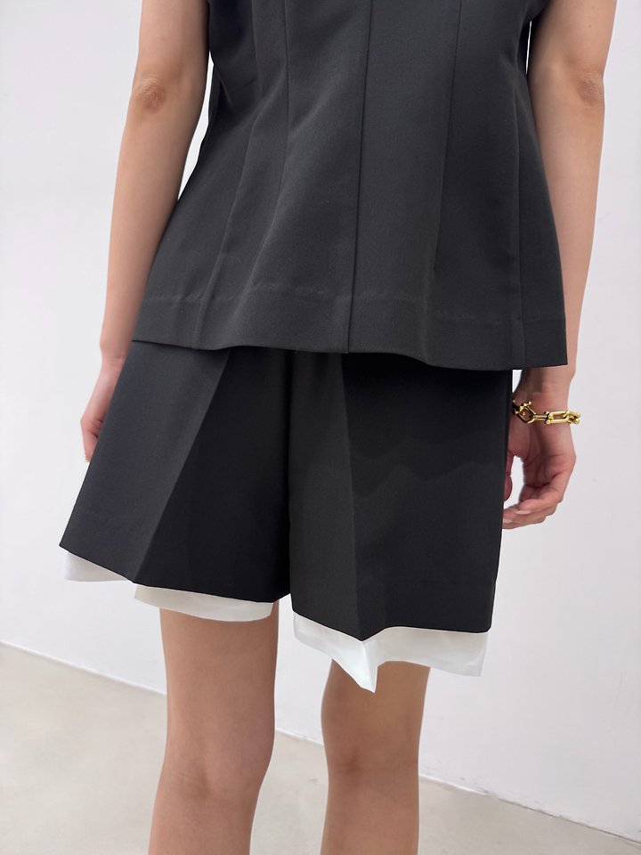 Neroli36 - Korean Women Fashion - #momslook - Retro Pleated Shorts - 9