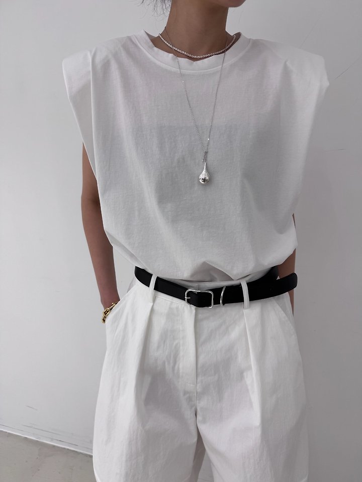 Neroli36 - Korean Women Fashion - #momslook - More Padded Tee - 12