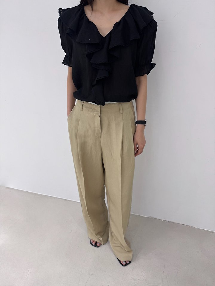 Neroli36 - Korean Women Fashion - #momslook - Powder Frill Blouse - 9