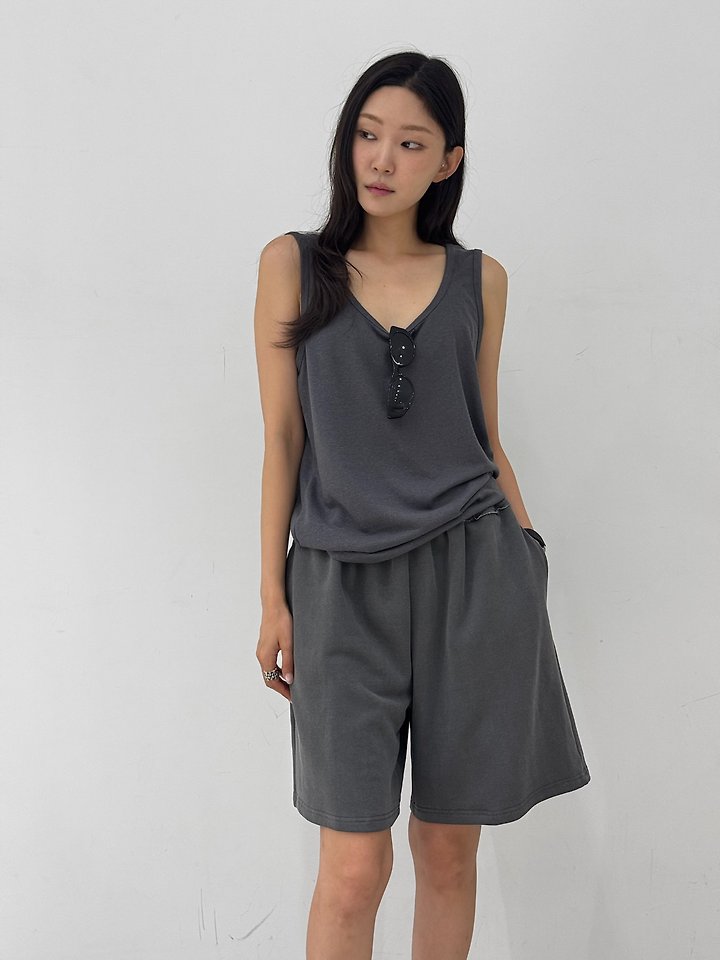 Neroli36 - Korean Women Fashion - #thelittlethings - Pigment-Dyed Half Pants - 3