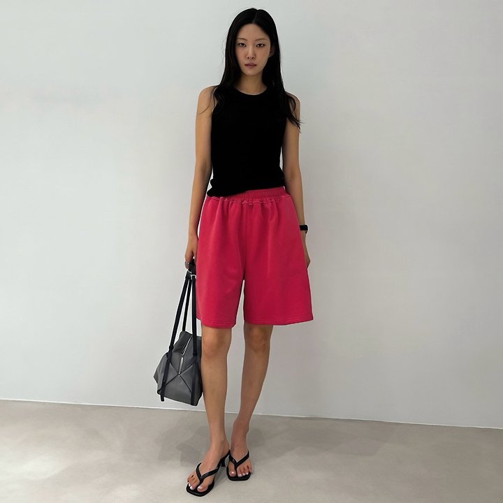 Neroli36 - Korean Women Fashion - #womensfashion - Pigment-Dyed Half Pants - 5