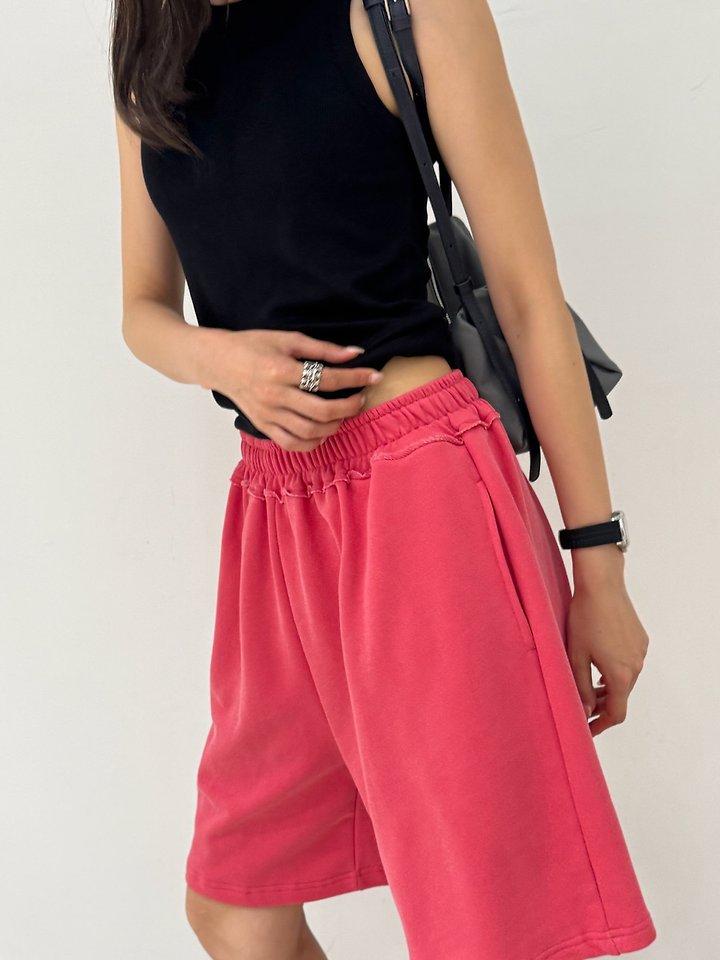 Neroli36 - Korean Women Fashion - #womensfashion - Pigment-Dyed Half Pants - 7