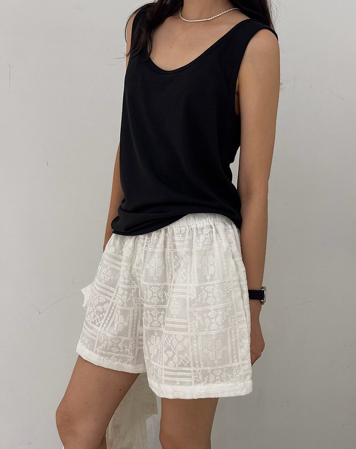 Neroli36 - Korean Women Fashion - #womensfashion - H Baguette Shorts - 9
