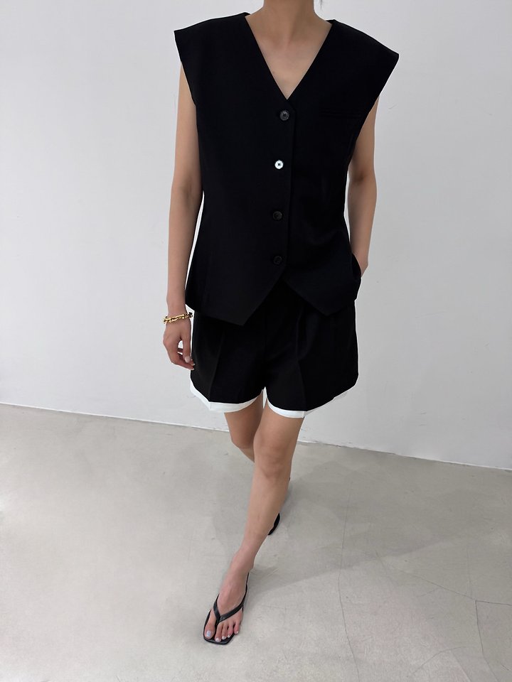 Neroli36 - Korean Women Fashion - #womensfashion - Retro Pleated Shorts - 6