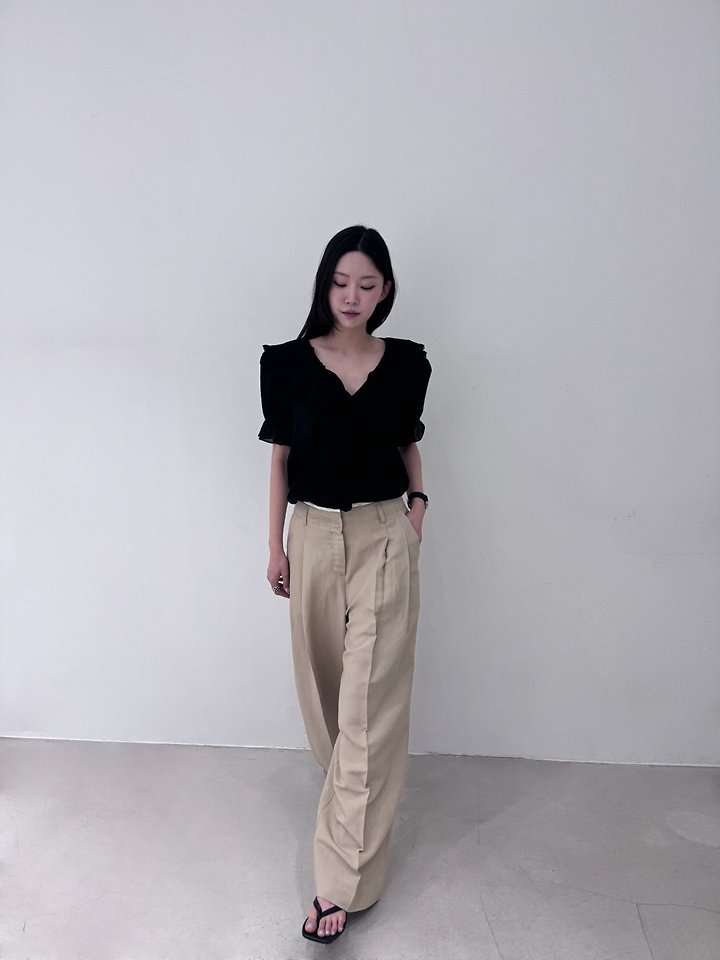 Neroli36 - Korean Women Fashion - #womensfashion - Powder Frill Blouse - 10