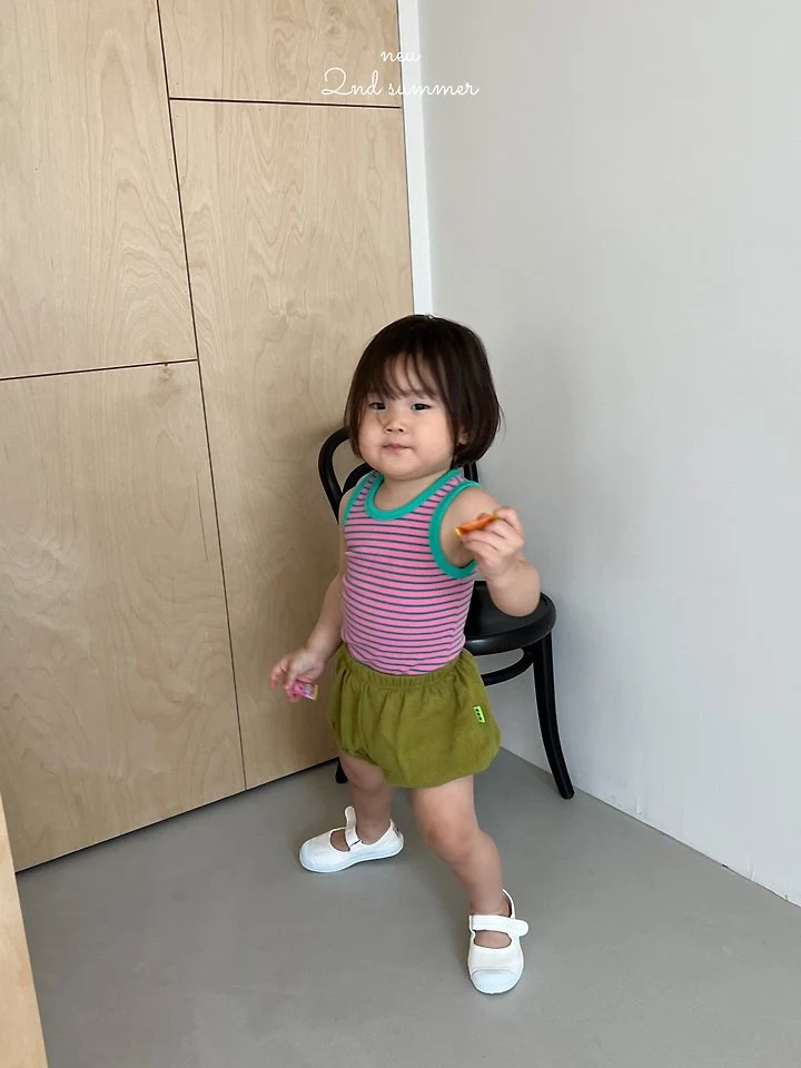 Neu - Korean Baby Fashion - #babyboutique - Striped Fitted Sleeveless Top - 10