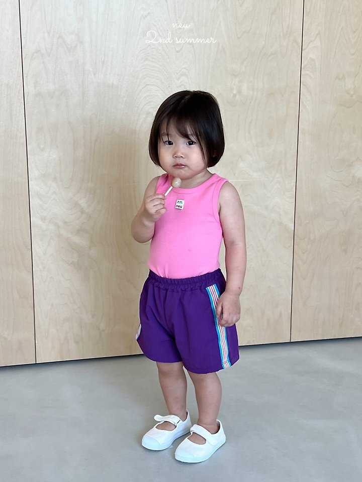 Neu - Korean Baby Fashion - #babyfashion - Short Tape Pants - 2