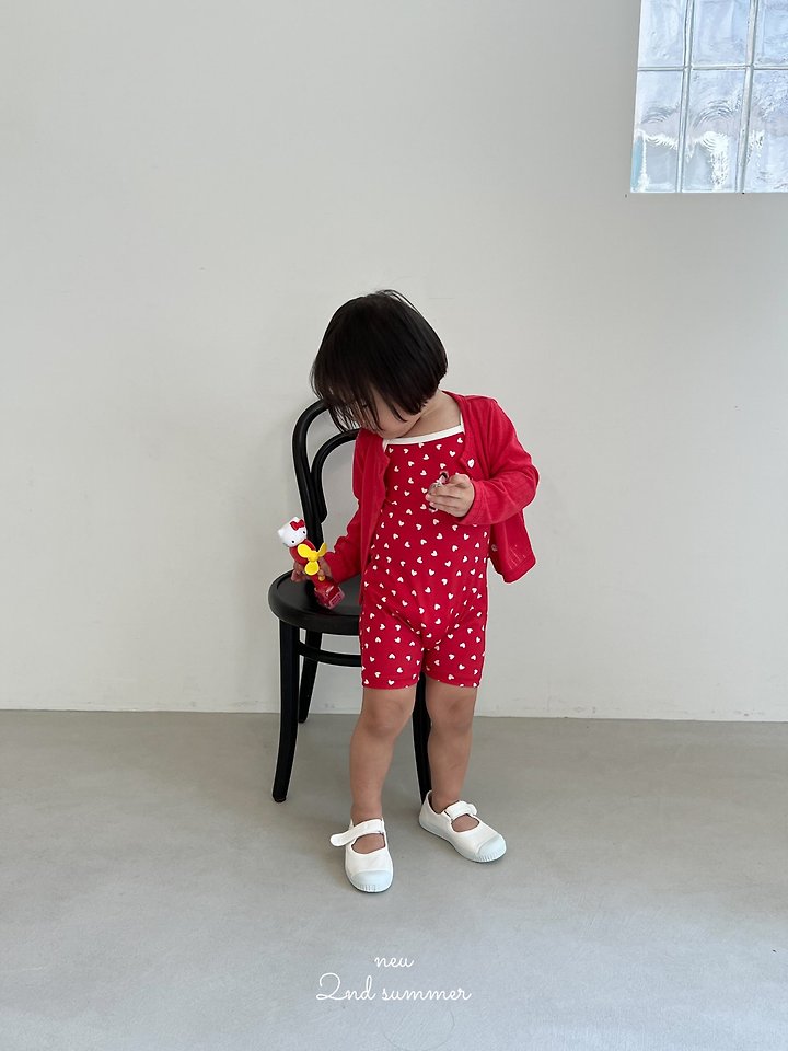 Neu - Korean Baby Fashion - #babygirlfashion - Heart Eyelet Cardigan - 2