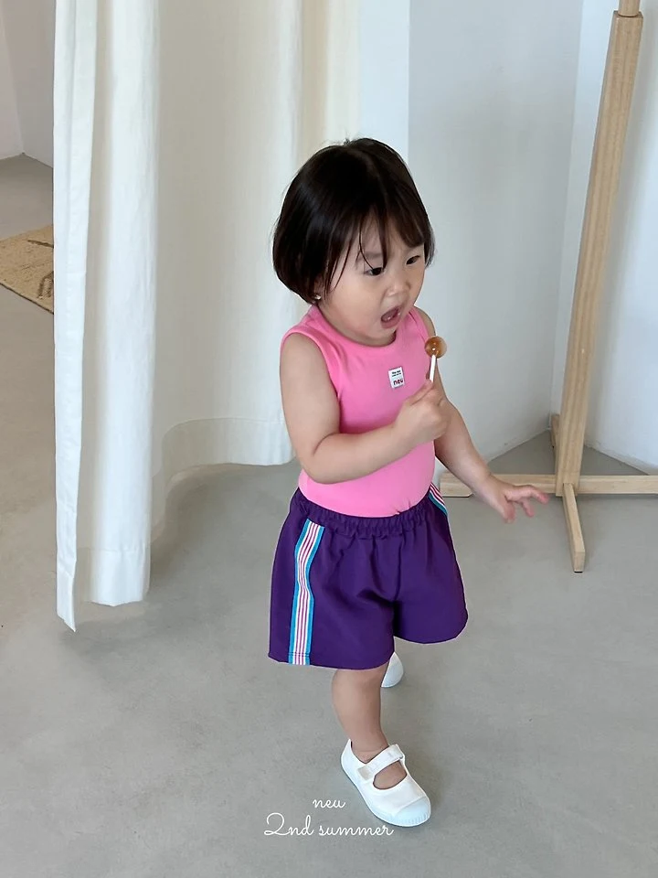 Neu - Korean Baby Fashion - #babyoninstagram - Short Tape Pants - 6