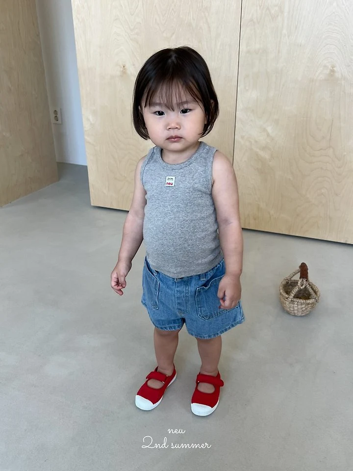 Neu - Korean Baby Fashion - #babyootd - Fitted Sleeveless Top - 2