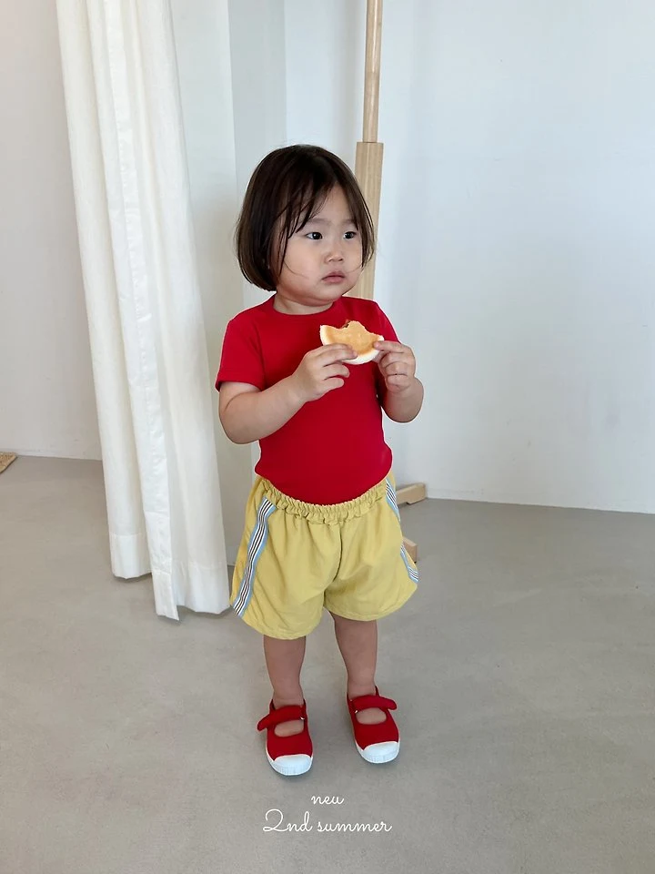 Neu - Korean Baby Fashion - #babyoutfit - Short Tape Pants - 8