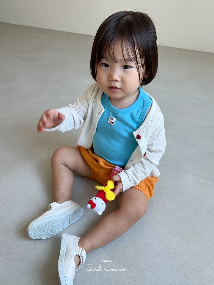 Neu - Korean Baby Fashion - #babyoutfit - Heart Eyelet Cardigan - 7