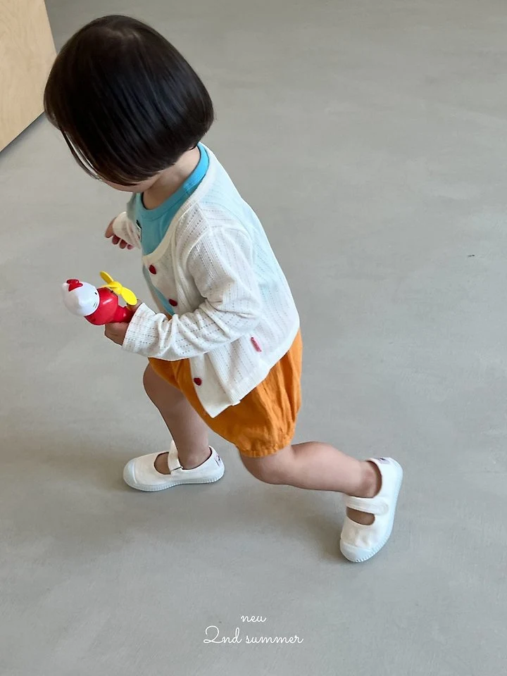 Neu - Korean Baby Fashion - #onlinebabyboutique - Heart Eyelet Cardigan - 9