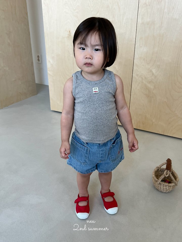 Neu - Korean Baby Fashion - #onlinebabyboutique - Fitted Sleeveless Top - 6