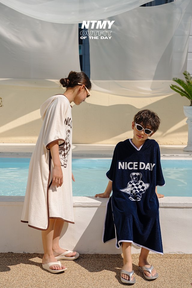 Nice To Meet You - Korean Children Fashion - #Kfashion4kids - Nice Terry Poncho - 10