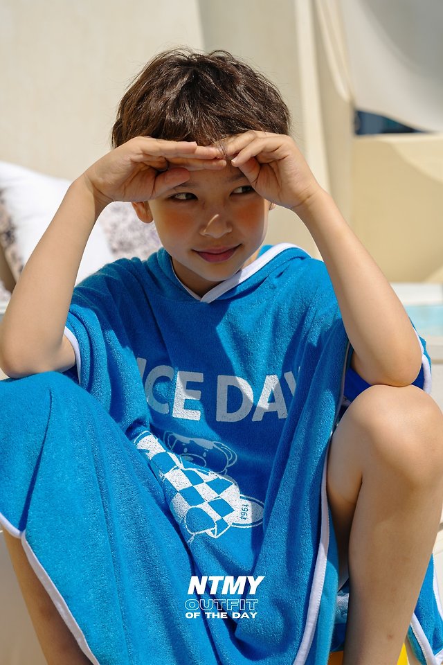 Nice To Meet You - Korean Children Fashion - #fashionkids - Nice Terry Poncho - 6