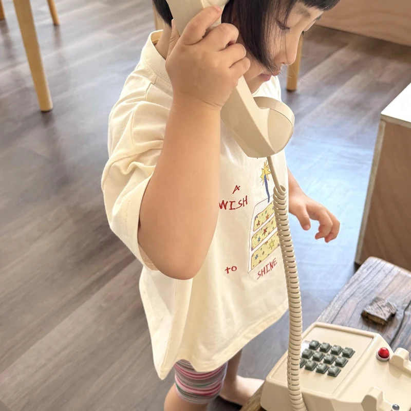 Night Bebe - Korean Children Fashion - #childofig - Star Cake Short Sleeve Tee - 6