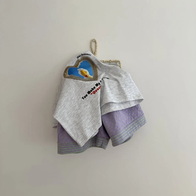 Night Bebe - Korean Children Fashion - #designkidswear - Duck Duck Short Sleeve Tee - 11