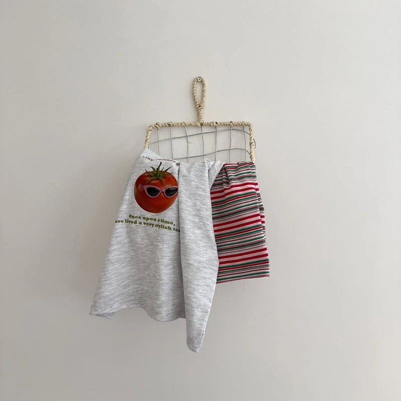 Night Bebe - Korean Children Fashion - #discoveringself - Tomato Short Sleeve Tee - 7