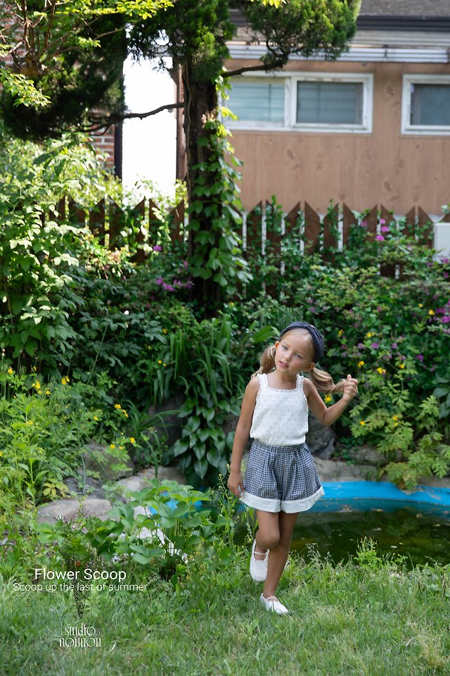 Nounou - Korean Children Fashion - #childofig - Ribbon Check Shorts - 5