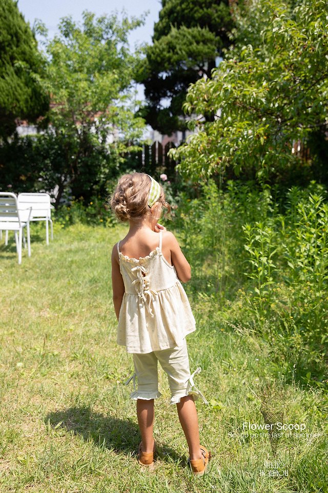 Nounou - Korean Children Fashion - #childrensboutique - Ribbon Frill Pants - 5