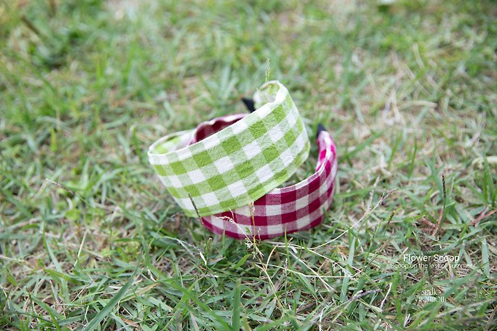 Nounou - Korean Children Fashion - #designkidswear - Check Headband - 2