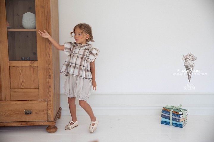 Nounou - Korean Children Fashion - #discoveringself - Angel Check Blouse - 6