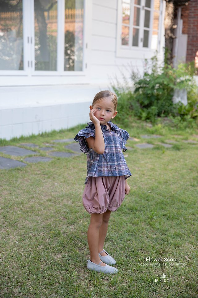 Nounou - Korean Children Fashion - #kidzfashiontrend - Angel Check Blouse - 10