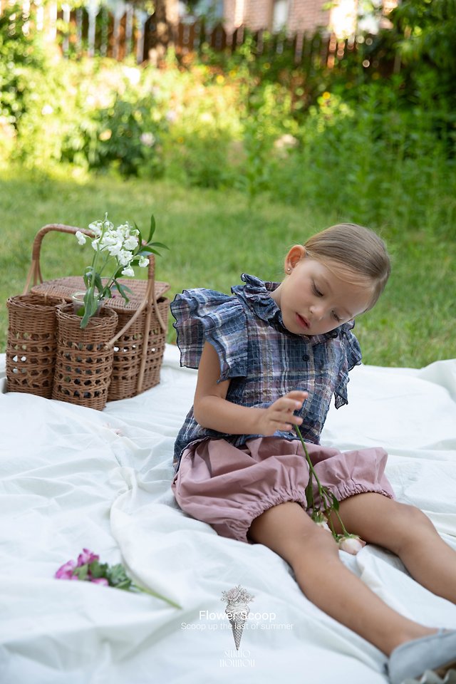 Nounou - Korean Children Fashion - #littlefashionista - Angel Check Blouse - 12