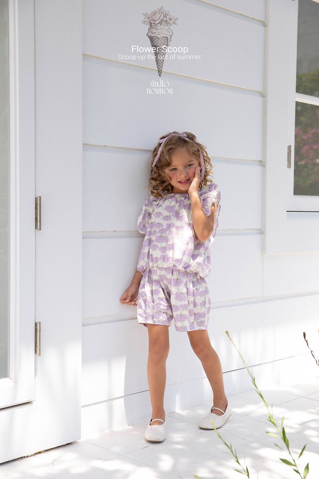 Nounou - Korean Children Fashion - #magicofchildhood - Summer Frill Set - 2