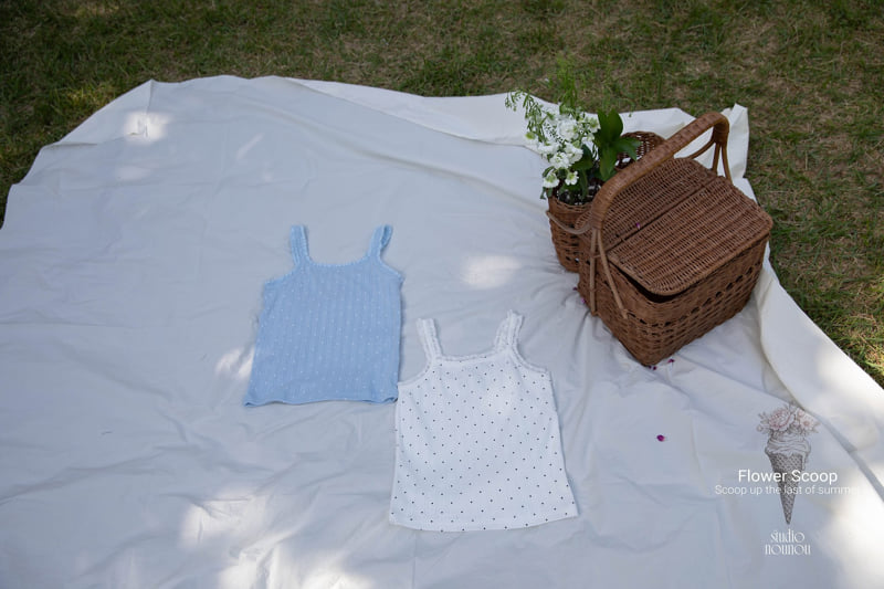 Nounou - Korean Children Fashion - #magicofchildhood - Dot Sleeveless Top - 2