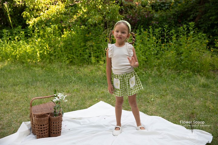 Nounou - Korean Children Fashion - #minifashionista - Flower Coop Shorts - 5