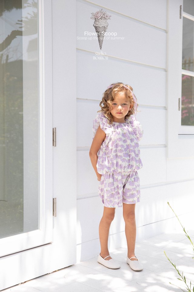 Nounou - Korean Children Fashion - #minifashionista - Summer Frill Set - 4