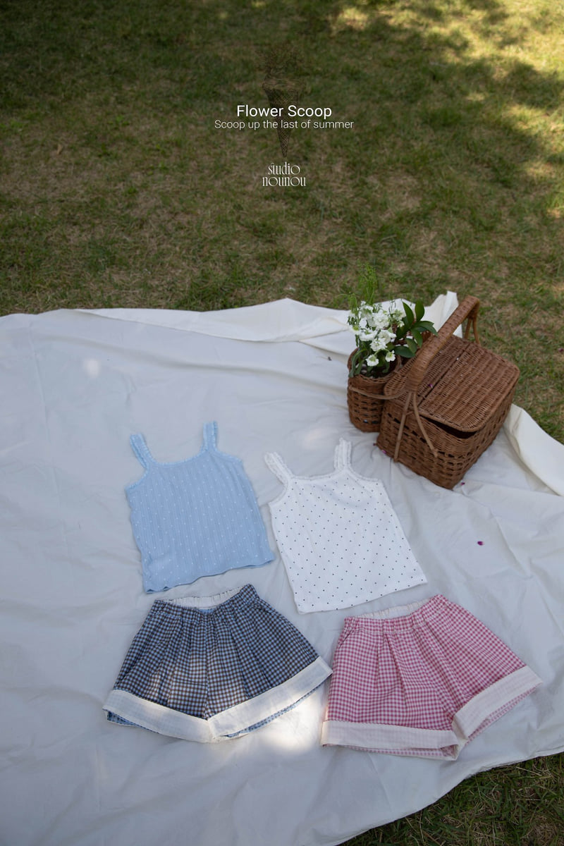Nounou - Korean Children Fashion - #prettylittlegirls - Ribbon Check Shorts - 3