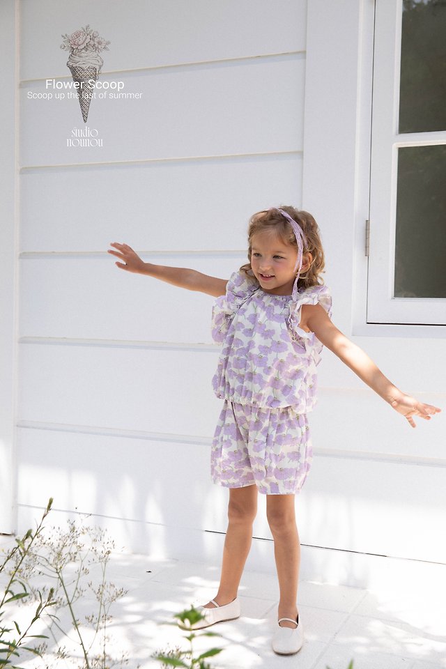 Nounou - Korean Children Fashion - #stylishchildhood - Summer Frill Set - 7