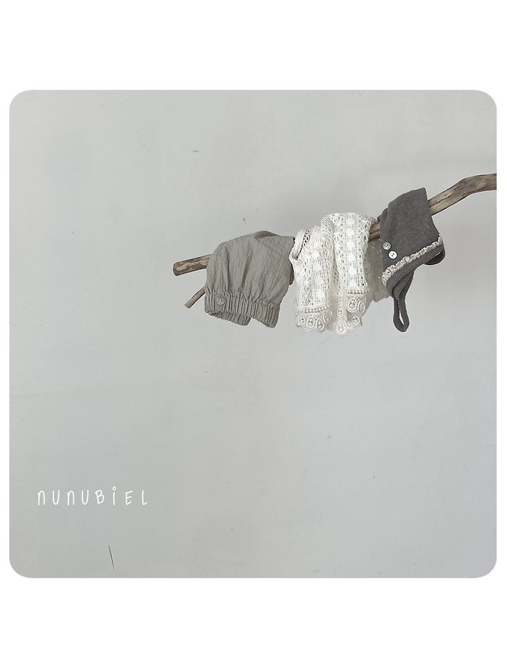 Nunubiel - Korean Baby Fashion - #babyboutique - Eyelet Sleeveless - 4