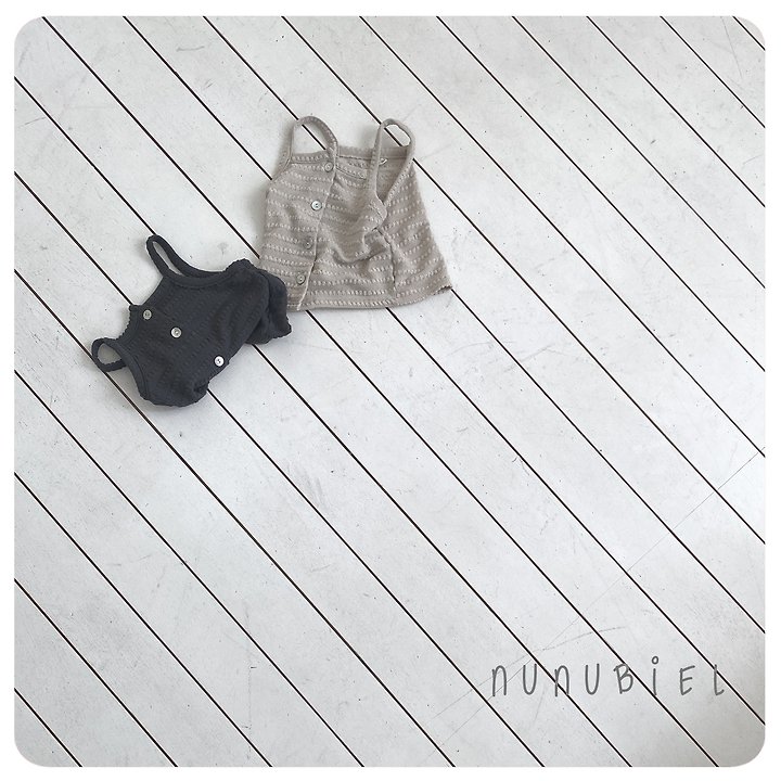 Nunubiel - Korean Baby Fashion - #babyclothing - Embossed Sleeveless