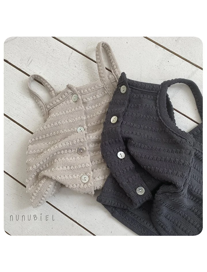 Nunubiel - Korean Baby Fashion - #babyfever - Embossed Sleeveless - 3