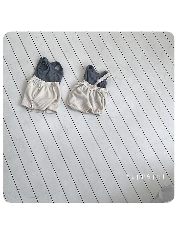 Nunubiel - Korean Baby Fashion - #babyoutfit - Muffin Sleeveless - 5
