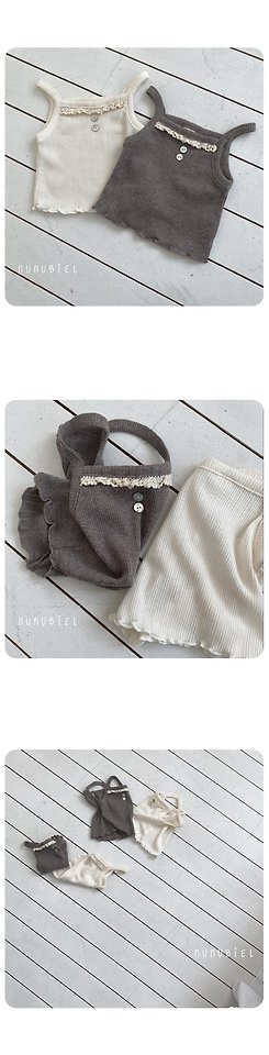 Nunubiel - Korean Baby Fashion - #onlinebabyshop - Eyelet Sleeveless - 2