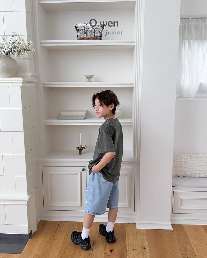 O Wen - Korean Children Fashion - #Kfashion4kids - Summer Distressed Bermuda Shorts - 10