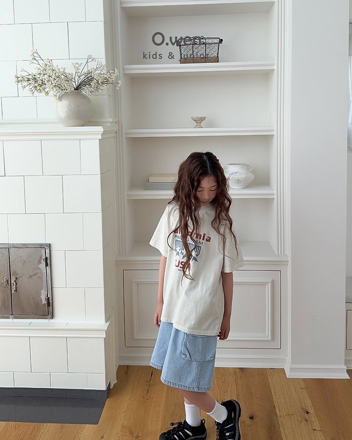 O Wen - Korean Children Fashion - #kidzfashiontrend - Pocket Bermuda Denim Shorts - 4
