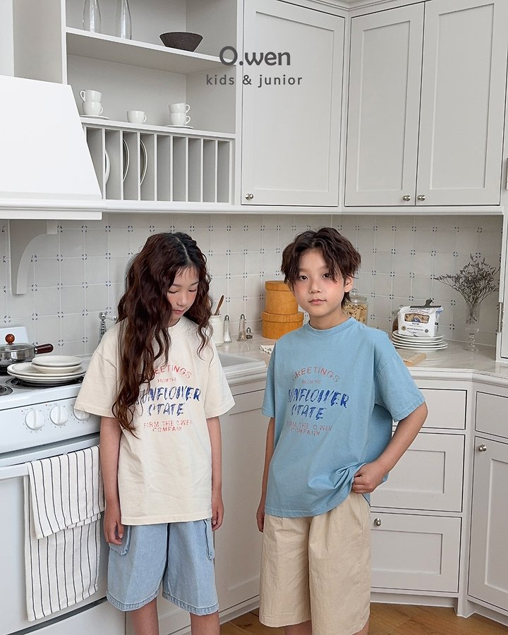 O Wen - Korean Children Fashion - #Kfashion4kids - Sunflower Short-Sleeve Tee - 3