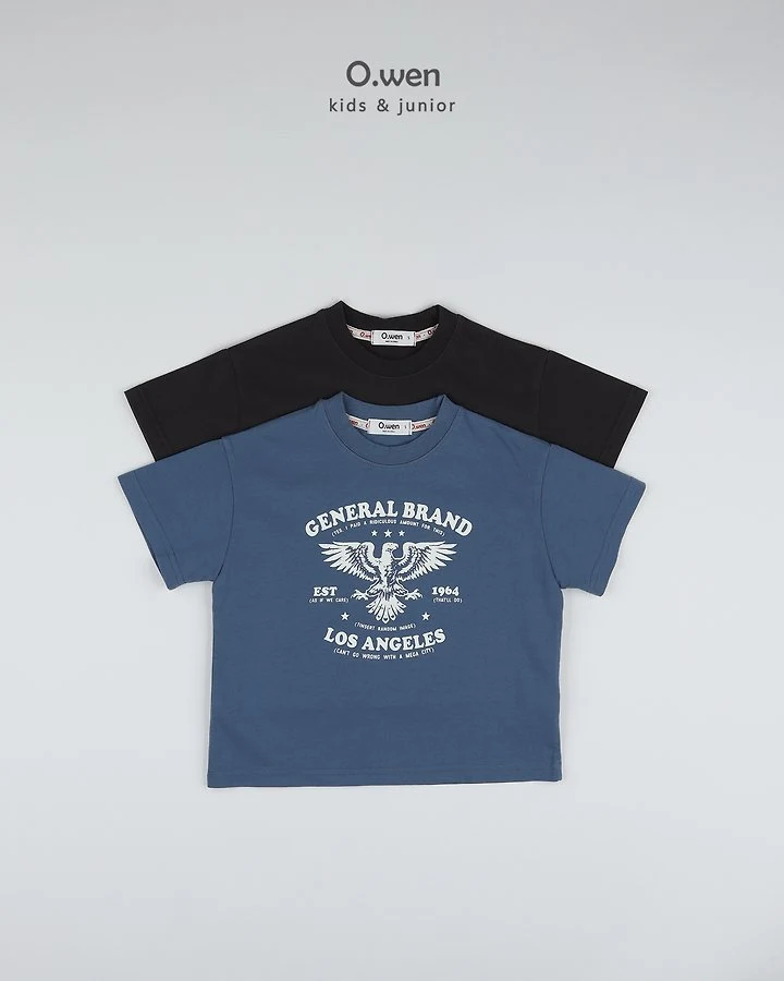 O Wen - Korean Children Fashion - #childofig - Eagle Short-Sleeve Tee